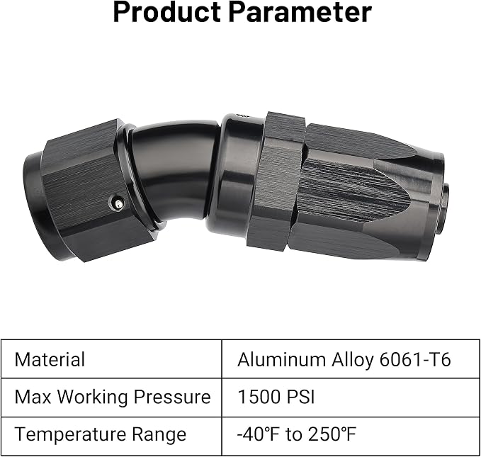EVIL ENERGY 8AN 30 Degree One Piece Full Flow Hose End Fitting Swivel - Image 3