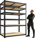 84" H Garage Shelving, 6 Tier Storage Shelves Load 3000 lbs, Adjustable Garage by Durayloly