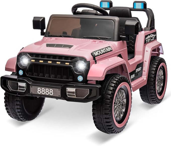 12V Kids Ride on Truck Car, w/Parent Remote Control, Twin 35w Motors, 3 Speeds by Patikuin