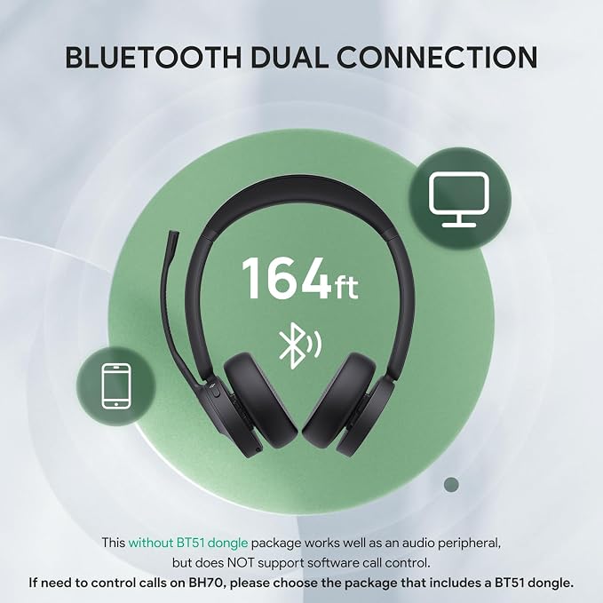 Yealink BH70 UC Wireless Bluetooth Headset - Image 2