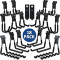 3-H Slatwall Accessories 18 Pack, Slatwall Hooks & Hangers Multi Sizes by 3-H