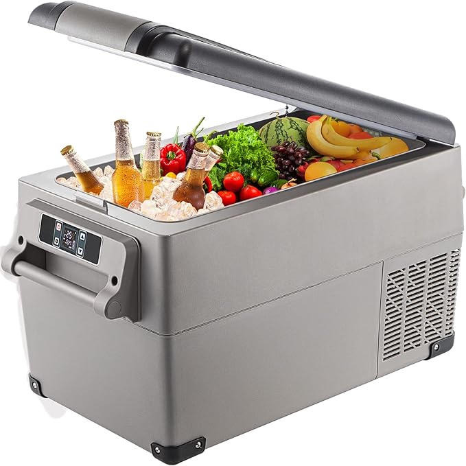 VEVOR CF35 Portable 37 Quart 12 Volt App Control, Car Refrigerator Dual Zone by VEVOR