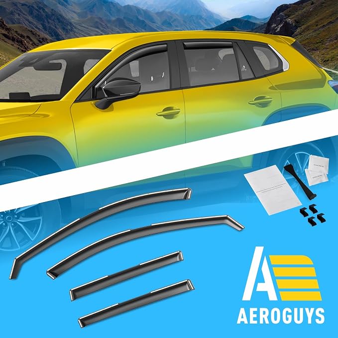 Extra Durable Window Deflectors in-Channel Window Visors Rain Guards Fit - Image 7