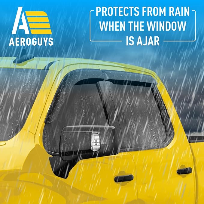 Extra Durable Window Deflectors Tape-On Window Visors Rain Guards Fit - Image 2
