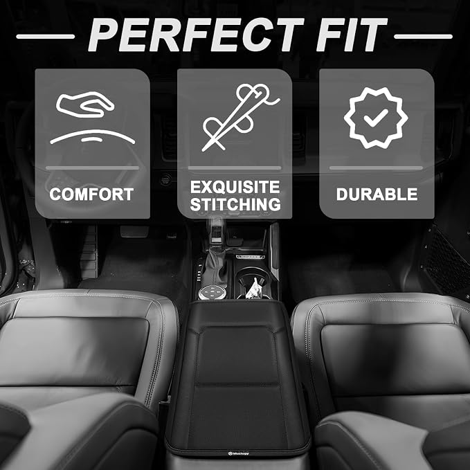 Muslogy Center Console Armrest Cover Compatible - Image 5