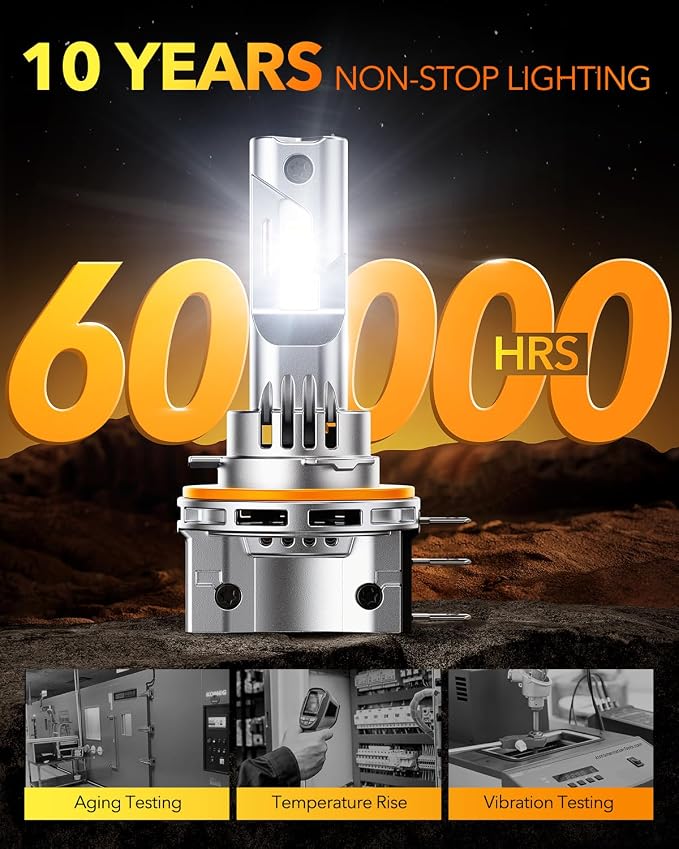 OXILAM H15 Daytime Running Light Bulb, 6500K Cool White 400% Brightness Halogen - Image 5