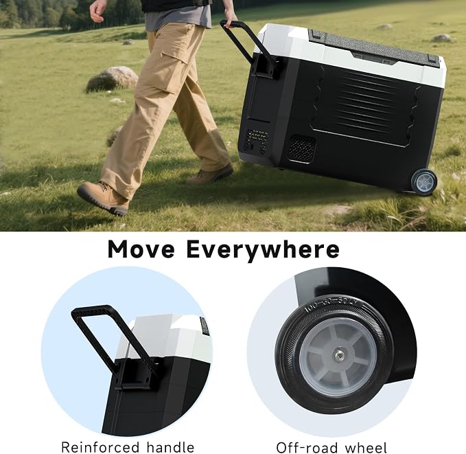 SubSun Electric Cooler, 58QT Car Refrigerator, Portable Freezer 12V/24V DC and - Image 6