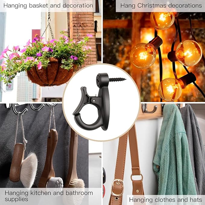 Light Hanger Hooks, String Light Hooks, Screw-in Hooks - Image 7
