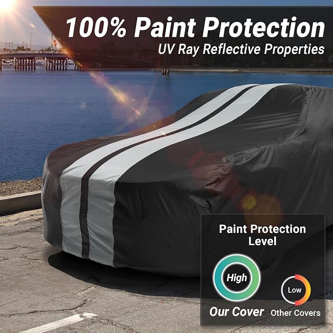 iCarCover Custom Car Cover for Chevy Cavalier Waterproof All Weather Rain Snow - Image 3