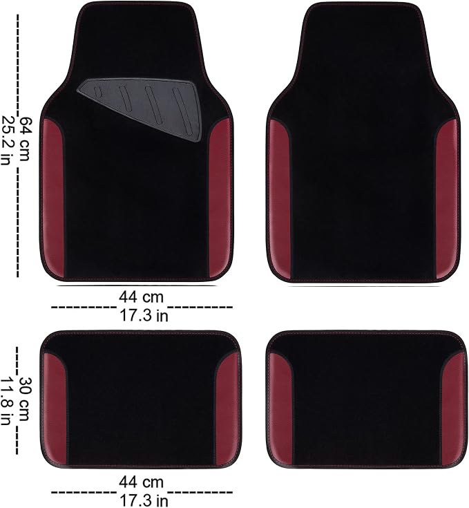 CAR PASS Waterproof Universal Fit Car Floor Mats, Car Mats Fit - Image 2