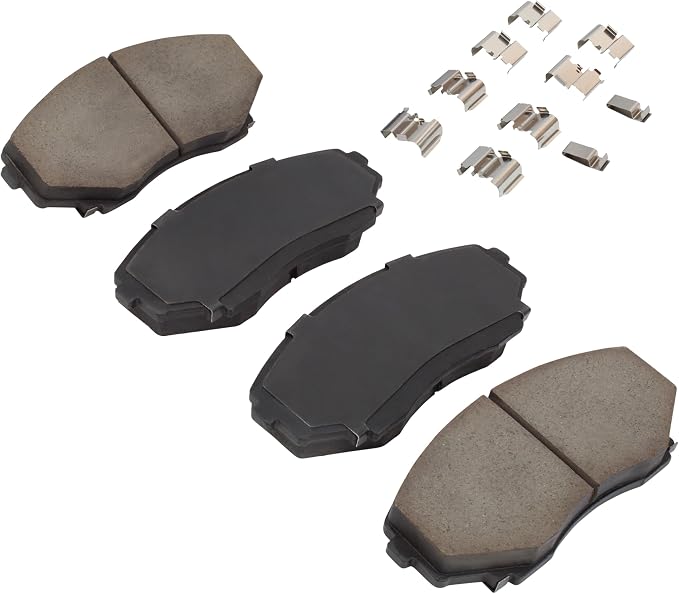 Premium Semi-Metallic Front Brake Pads Compatible - Image 2