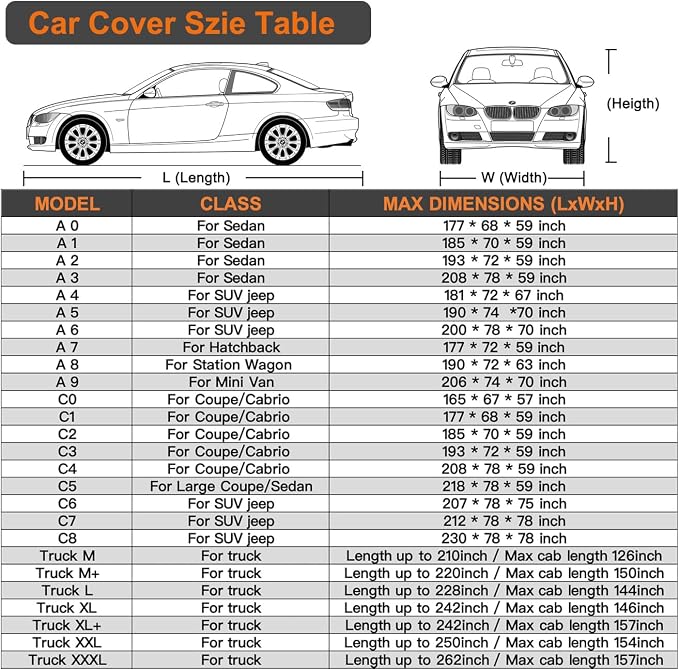 Kayme 6 Layers Minivan Car Cover Waterproof All Weather - Image 6