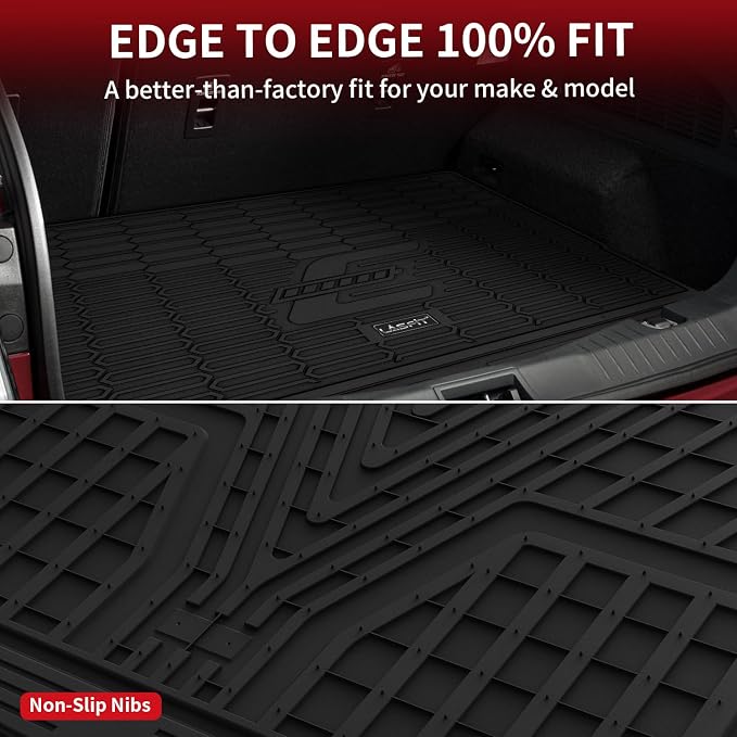 LASFIT Trunk Mat for Ford Mustang Mach-E 2021-2025 TPE All Weather Custom Fit - Image 4