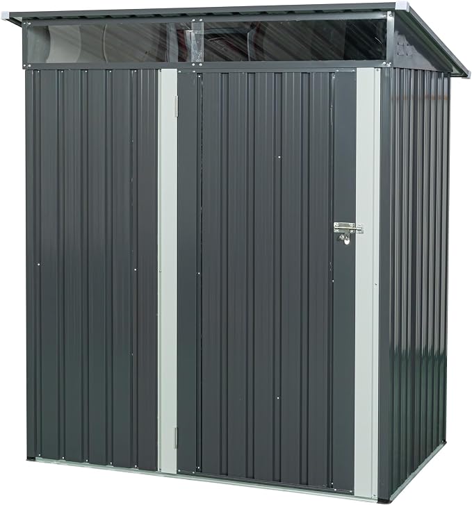 Metal 5x3 FT Garden Storage Shed, Outdoor Small Shed - Image 8