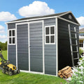 8x6 FT Outdoor Storage Resin Shed by Unknown