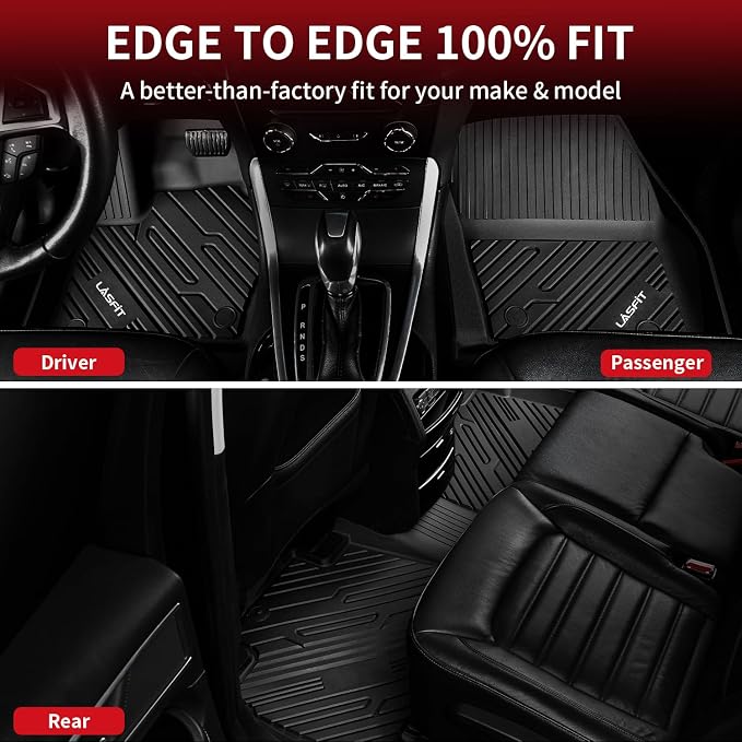 LASFIT Floor Mats for Ford Edge 2015-2024 SE/SEL/SEL - Image 5