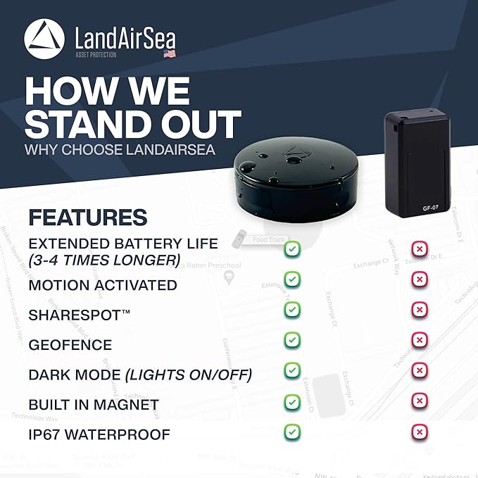 LandAirSea Overdrive GPS Tracker — Extended Life Battery, and Waterproof. - Image 4