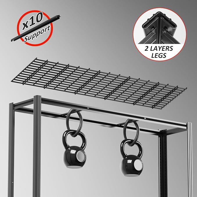 60" W Garage Shelving 5-Tier Storage Shelves Adjustable Metal Shelving Units - Image 5