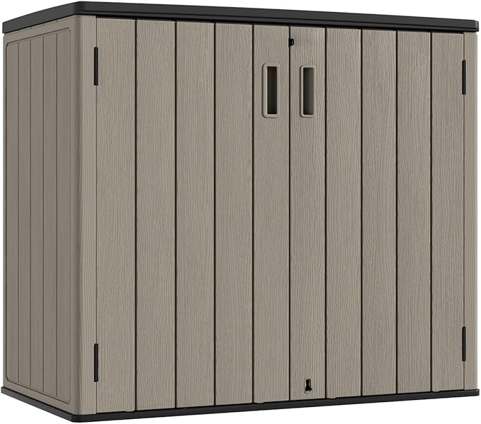 KINYING Outdoor Horizontal Storage Sheds, Outdoor Storage Cabinet Waterproof by KINYING