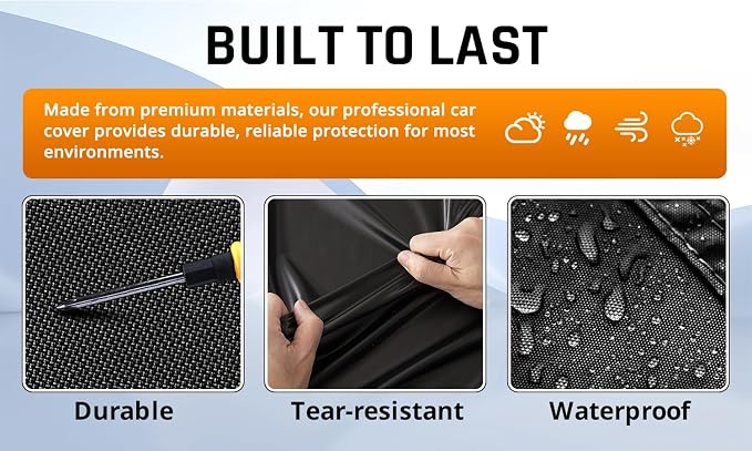 Mustang Car Cover Waterproof All Weather - Image 4