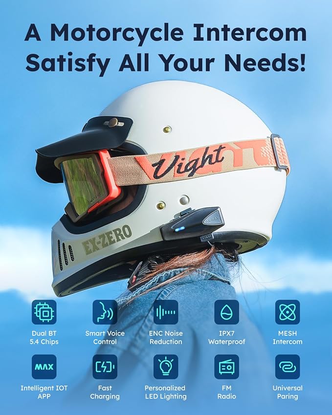 S1 Motorcycle Bluetooth Headset - Image 5