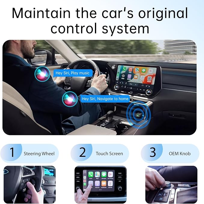 Wireless CarPlay Adapter for iPhone 2025 Upgrade, Ultra-Low Lag, Stable - Image 7