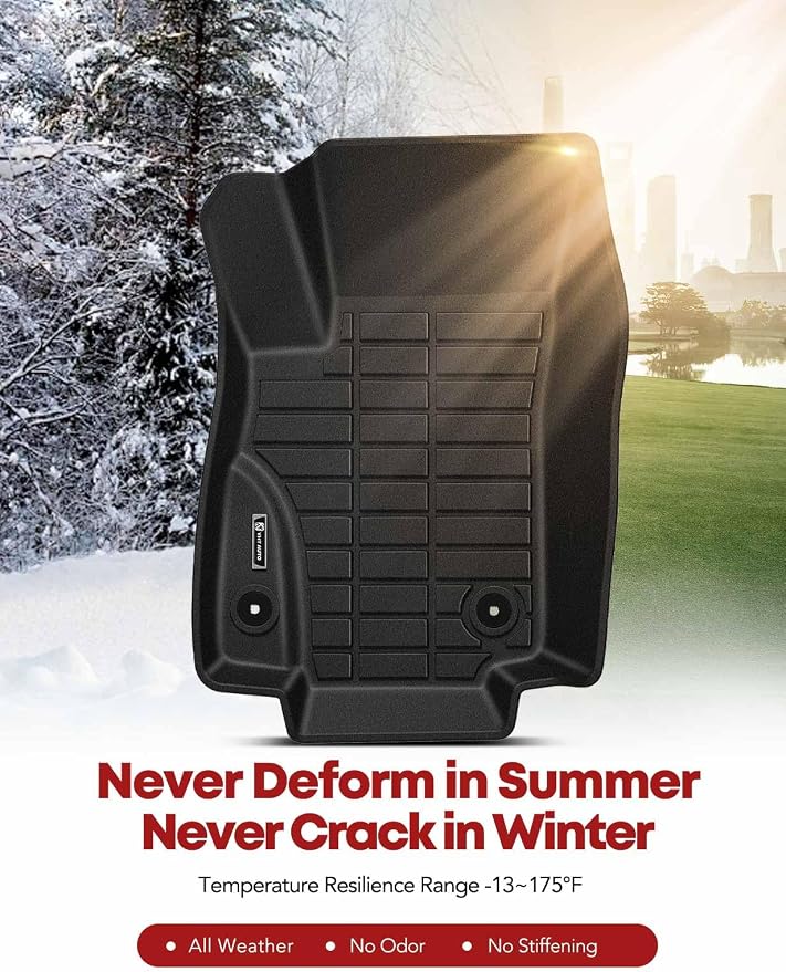 YHTAUTO Floor Mats Fit Buick Encore 2013-2023, Chevy Trax 2014-2023, TPE All - Image 8