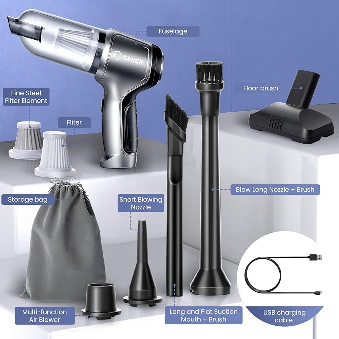 Saker Handheld Vacuum Cleaner Car - Image 2