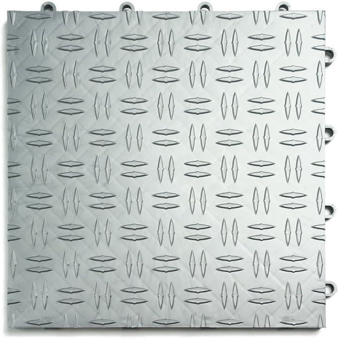 Big Floors GarageTrac Diamond, Interlocking Non-Slip Garage Flooring Tile by BigFloors
