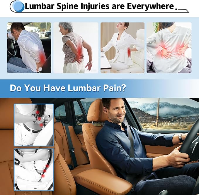Lumbar Support Pillow for Car, 100% Memory Foam Lumbar Pillow - Image 6