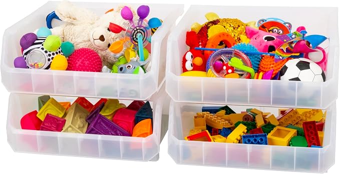 Plastic Containers for Organizing and Storage Bins for Closet, Garage or Pantry - Image 6