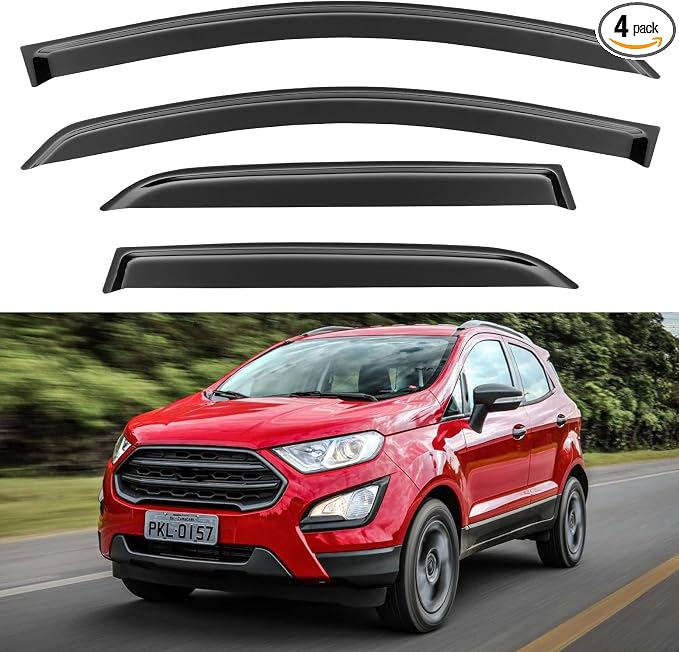 Window Visors Rain Guards for Ford EcoSport 2018 2019 2020 2021 2022, by YQAUTEC