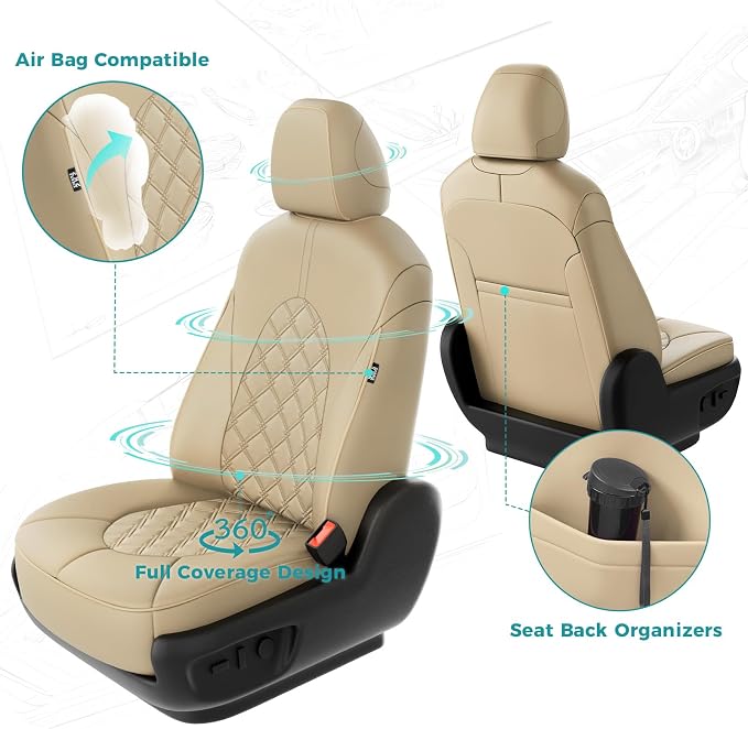 for Toyota Camry Seat Covers Hybrid XLE XSE 2018 2019 2020 2021 2022 2023 2024 - Image 3
