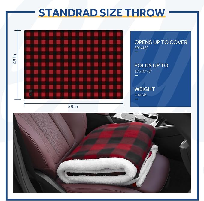 Sealy 12-Volt Heated Car Blanket - Image 7