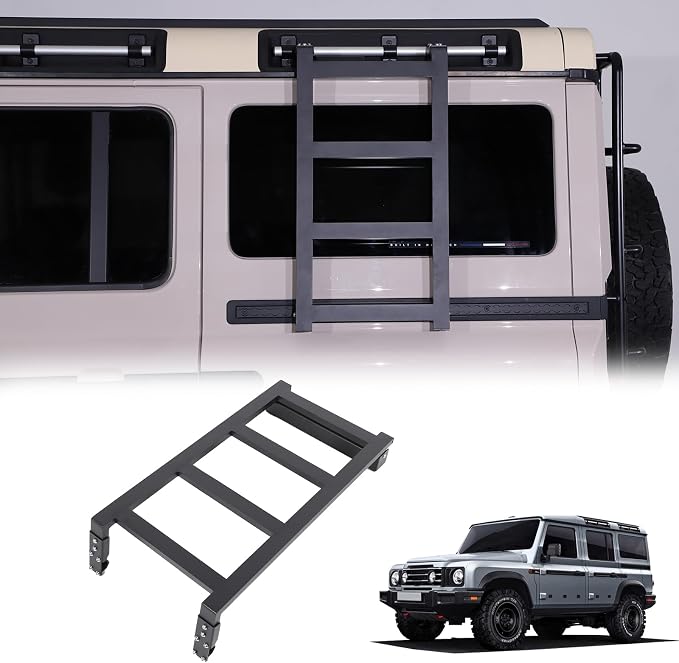Car Roof Rack Ladder Side Access Ladder Compatible by Tumukiw