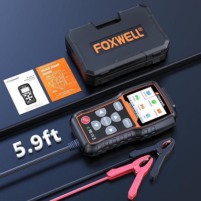 FOXWELL BT705 Plus Car Battery Tester 12V 24V Automotive, 100-2000CCA Battery - Image 9