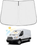 Windshield Sun Shade for 2015-2025 2026 Ford Transit Wagon XL Wagon XLT by Canvcle