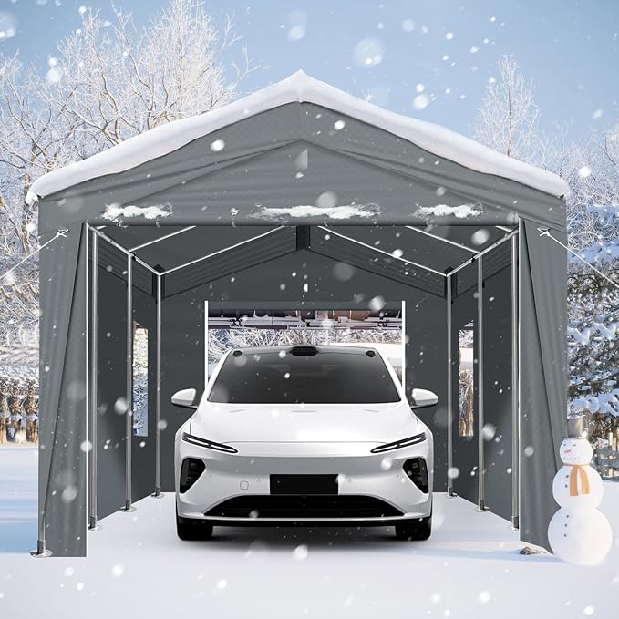 VINGLI 10x20 Carport Canopy Portable Garage - Image 2