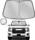 Windshield Sun Shade for 2021-2025 GMC Yukon XL Foldable Sun Sunshade for Car by Fonowka