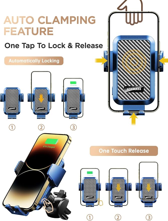 Wireless Car Charger, Phone Holders - Image 4