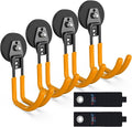 3-H Heavy Duty Magnet Garage Hooks 4 Pack, J Shape Strong Magnetic Hooks by 3-H