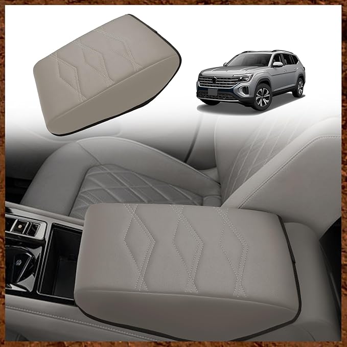 Muslogy for 2024 2025 Atlas Center Console Pad Armrest Cover Protector Vegan by Muslogy
