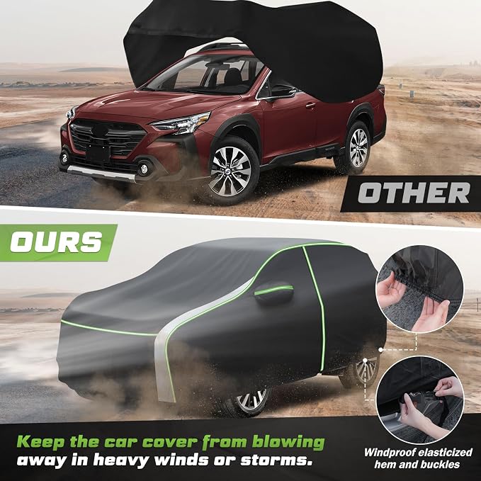 Mixsuper Liner Car Cover for Subaru Outback 2003-2026, 7 Layers Waterproof Car - Image 6