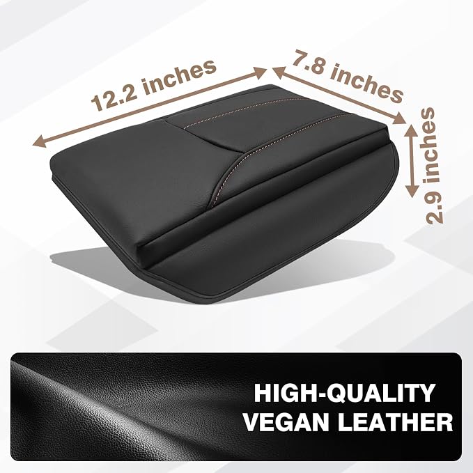 Muslogy Center Console Cover 1-Inch Extra Thick Armrest Pad Compatible - Image 2