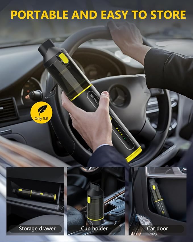 NEVERLAND Car Vacuum Portable Cordless - Image 8