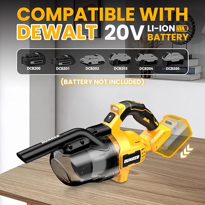 Cordless Vacuum for Dewalt 20V Battery, 5 in 1 Handheld Electric Vacuum Cleaner - Image 3