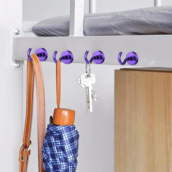 MIKEDE Magnetic Hooks, 40Lbs+ Heavy Duty Magnet Hooks - Image 2