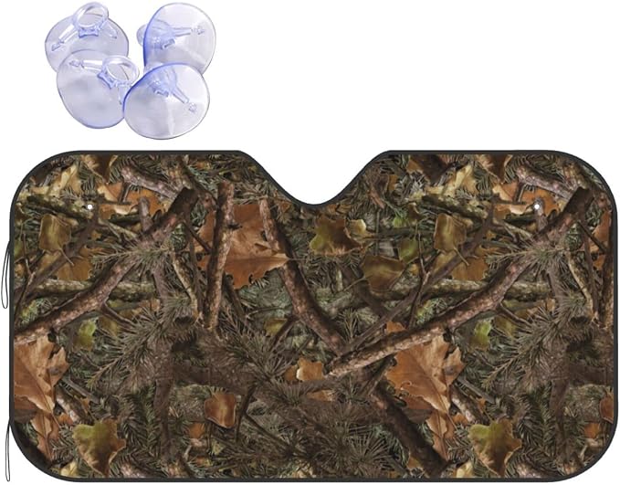 Camouflage Hunting Car Windshield Sunshade Front Window Sun Visor Protector by mutakin
