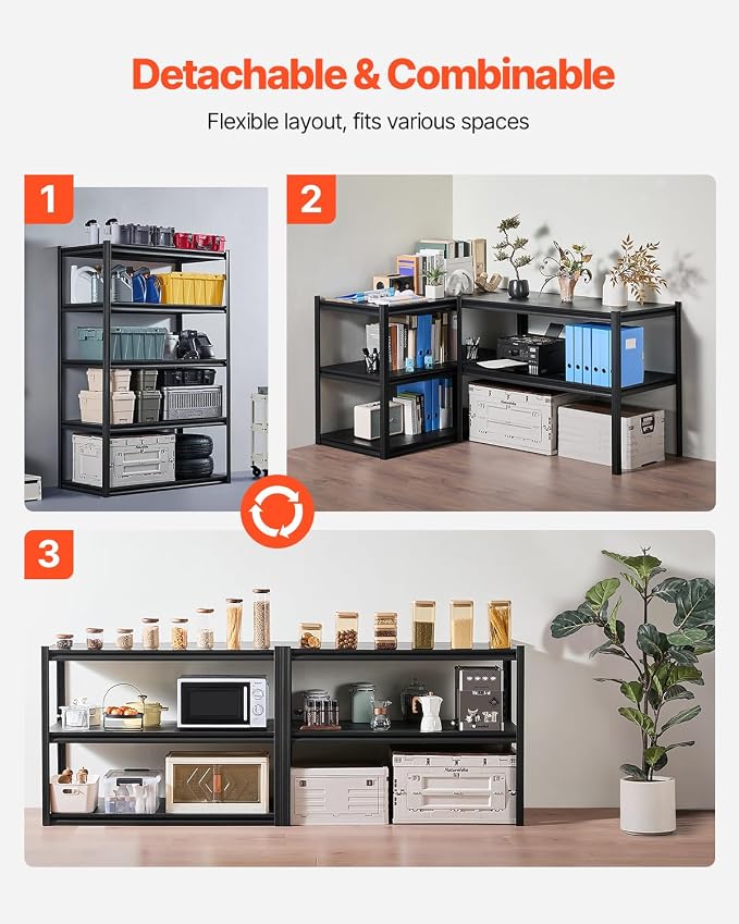 VEVOR Storage Shelves, 3000 lbs, 5 Tier Garage Storage Shelving - Image 6