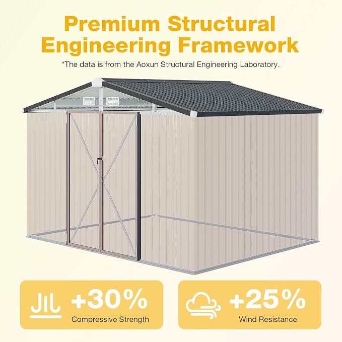 10x8 FT Outdoor Storage Shed - Image 6